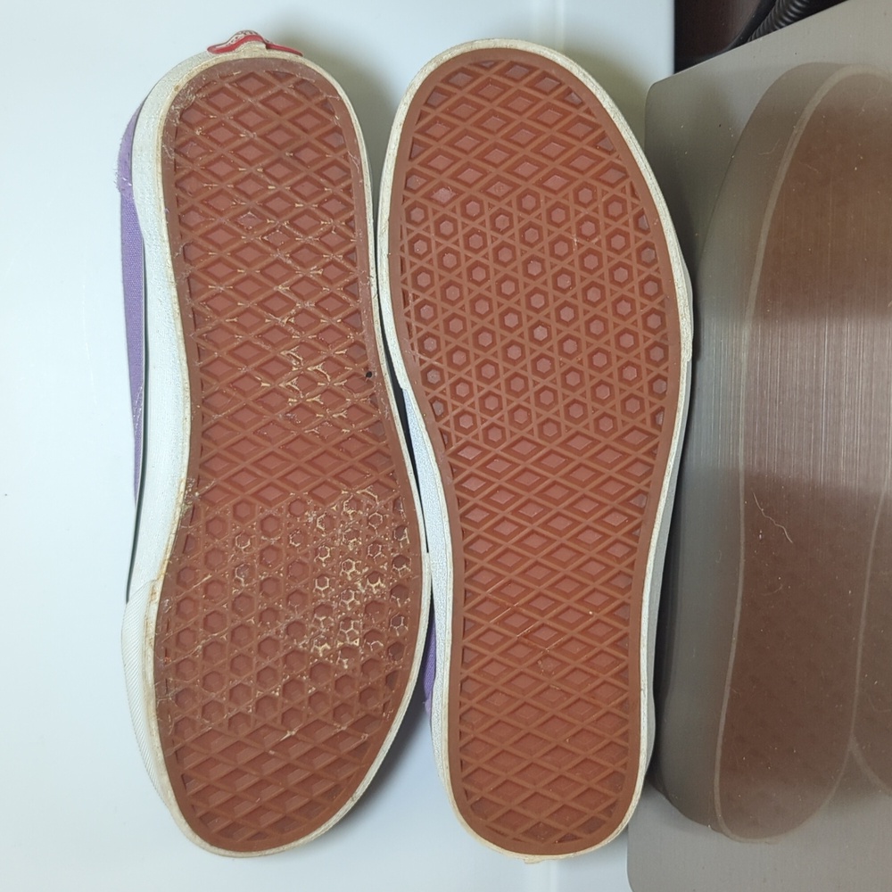 Vans Old Skool Low-Top Sneakers Purple + White Men's Size 9 Women's Size 10.5 - Picture 8 of 9